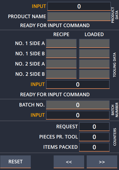 New Batch Data Logging